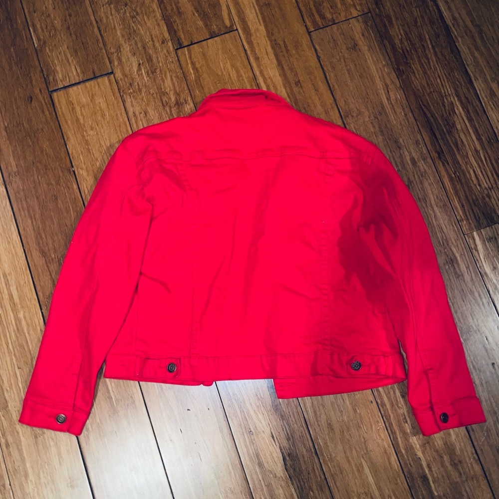 Red Jean Jacket ❤️ - Picture 4 of 4
